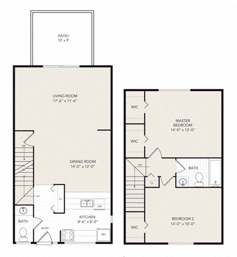 2 Bedroom 1.5 Bath Town Home A at Pheasant Run, Michigan